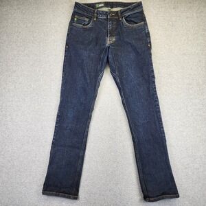 Stio Rivet Jeans Mens 30R 30x32 Straight Leg Organic Blue Cotton Stretch Denim